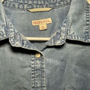 Merona Classic Blue Button-Up Shirt